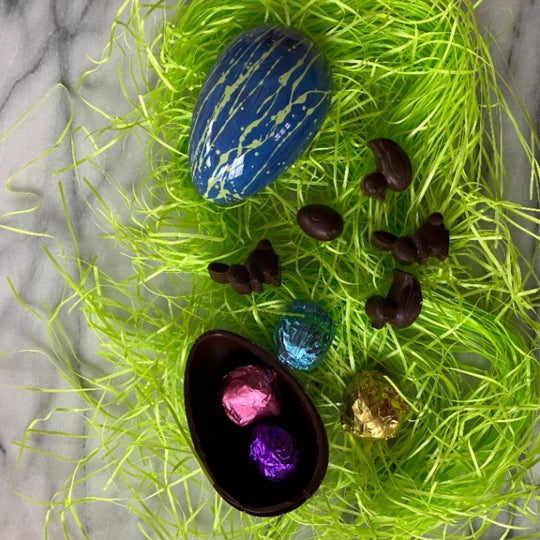 Easter Egg Filled With Truffles Eldora Craft Chocolate
