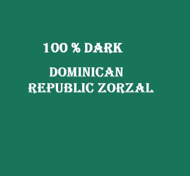 100% Dark Dominican Republic Zorzal  1.8 oz Bar