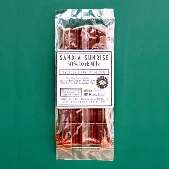 Sandia sunrise Dark milk choclate bar