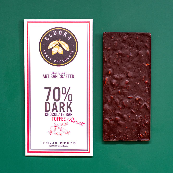 Toffee & Almond Chocolate Bar