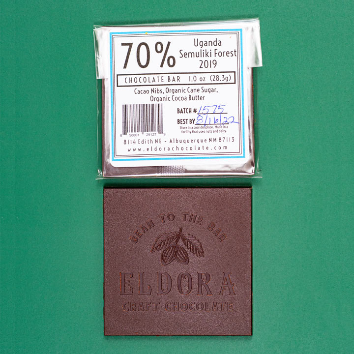Uganda Semuliki Forest Origin Chocolate Bar Eldora Craft Chocolate