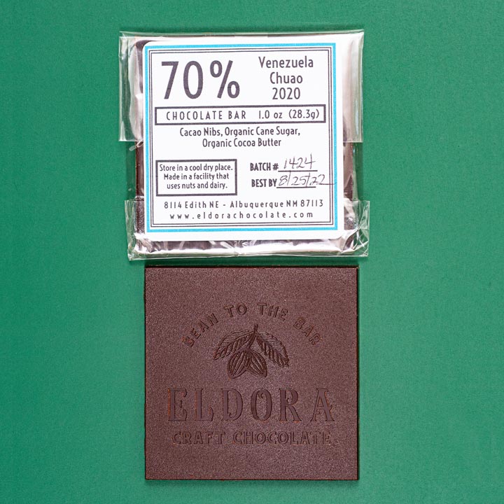 70 Venezuela Chuao 2020 Chocolate Bar Eldora Craft Chocolate