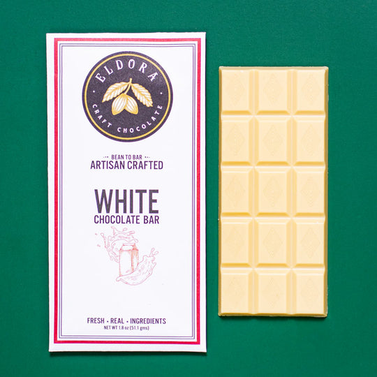 White Chocolate Chocolate Bar Eldora Craft Chocolate